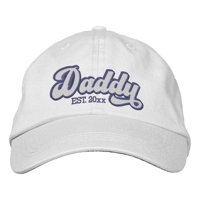 Gorra Bordada Nuevo Papá Establecido Personalizado (Anverso)