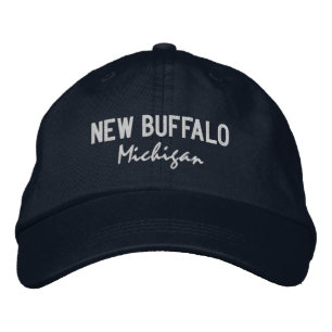 Gorra Bordada Nuevo sombrero de búfalo michigan bordado de béisb