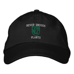 Gorra Bordada Nunca suficientes plantas bordean el sombrero de b