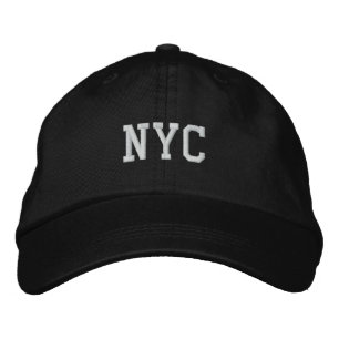 Gorra Bordada NYC New York City Embrodered Adjustable Cap Black