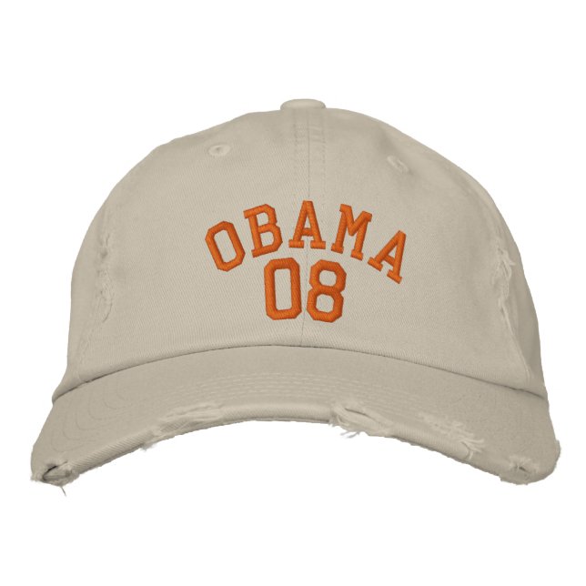 GORRA BORDADA OBAMA 08 (Anverso)