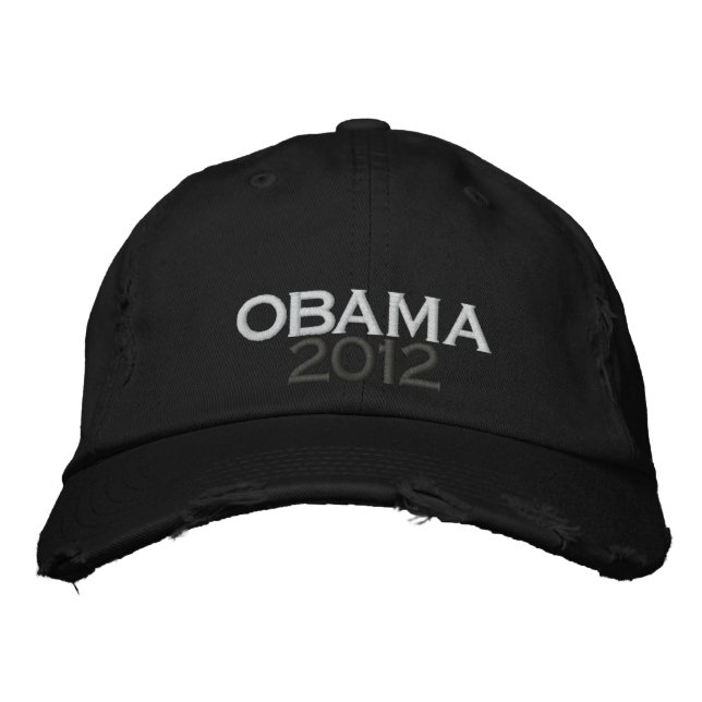 Gorra Bordada ObAMA 2012 Capuchón de la marea de Chino con probl (Anverso)