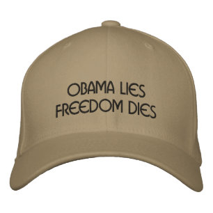 GORRA BORDADA OBAMA LIESFREEDOM MUERE