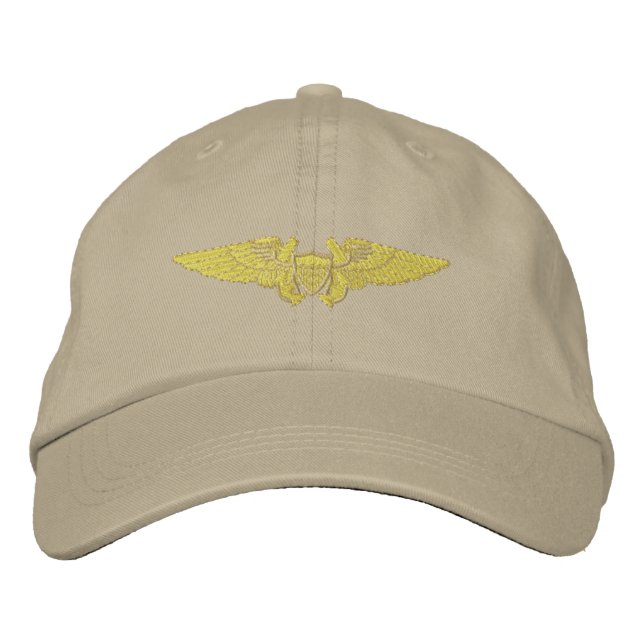 Gorra Bordada Oficial de vuelo naval (Anverso)