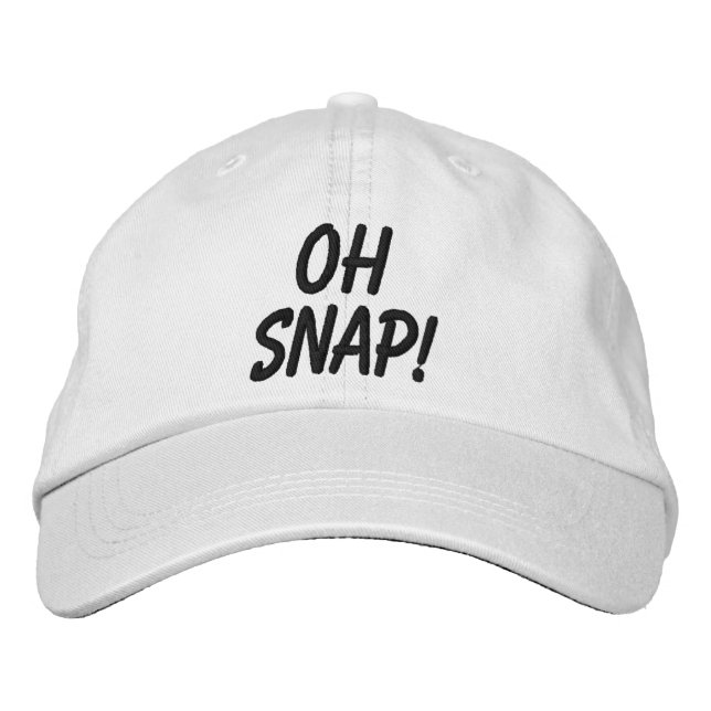 Gorra Bordada Oh Snap (Anverso)