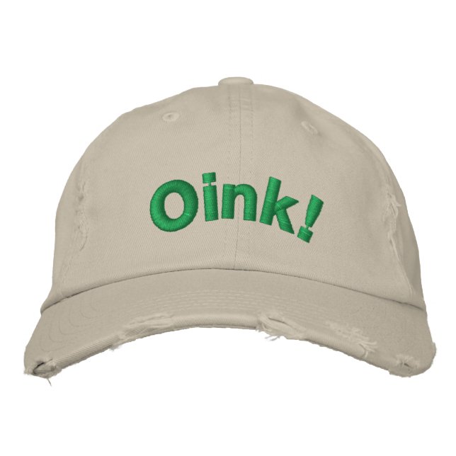 Gorra Bordada ¡Oink! (Anverso)