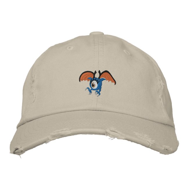 Gorra Bordada Ojo Alado Punk Gótico (Anverso)