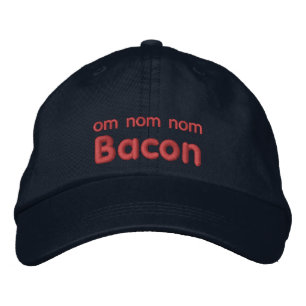 Gorra Bordada OM NOM NOM BACON Love