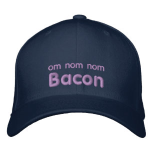 Gorra Bordada OM NOM NOM BACON Love