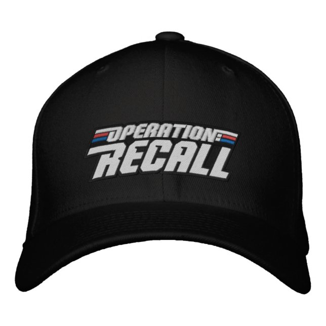 Gorra Bordada Operación: recuperar el capuchón del logotipo (Anverso)