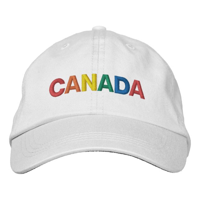 Gorra Bordada Orgullo de Canadá (Anverso)