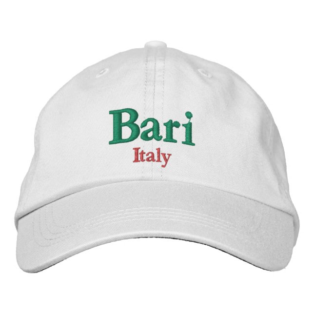 Gorra Bordada Orgullo de la ciudad de Bari (Anverso)