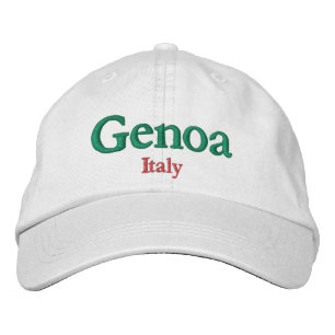 Gorra Bordada Orgullo de la ciudad de Génova Italia