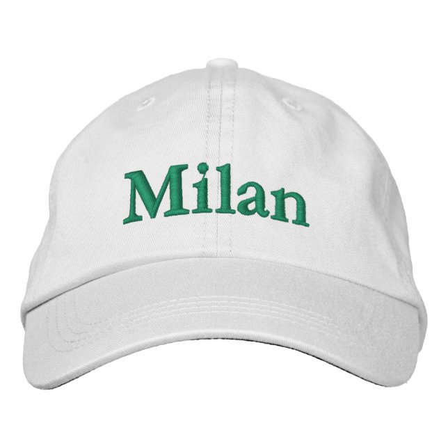 Gorra Bordada Orgullo de la Ciudad de Milán (Anverso)