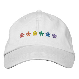 Gorra Bordada Orgullo flor arco iris lgbtq bandera gay lindo