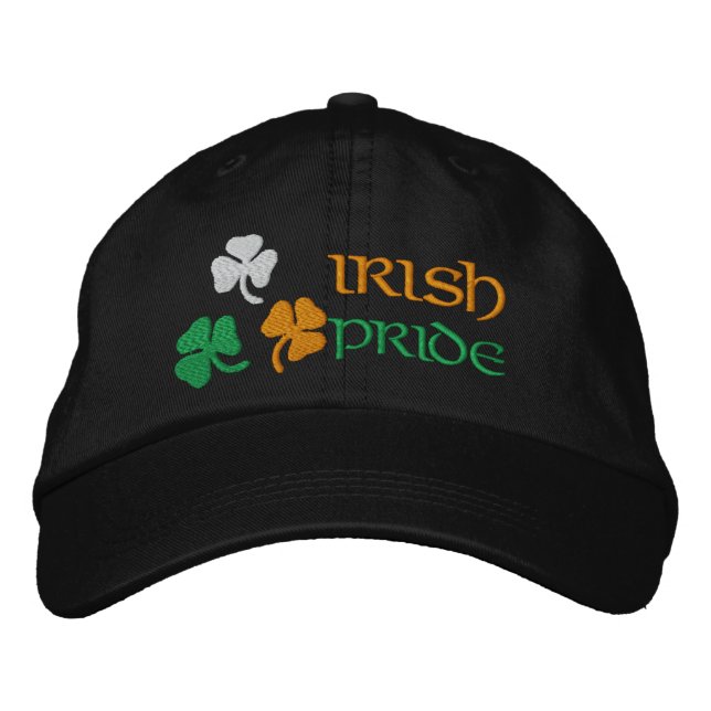 Gorra Bordada Orgullo irlandés Shamrock (Anverso)