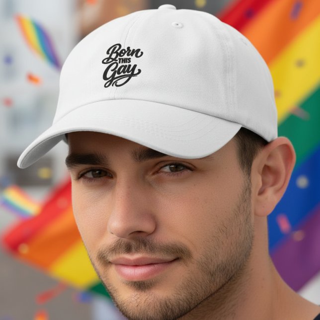 Gorra Bordada Orgulloso de ser gay desde que nací (Born This Gay Pride Embroidered Baseball Cap
by Ricaso. Be your authentic self Ideal for pride month)