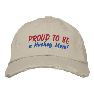 Gorra Bordada ¡Orgulloso de ser una madre de hockey! ¡personaliz