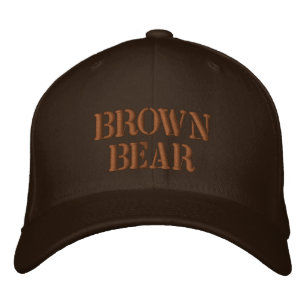 Gorra Bordada Oso marrón