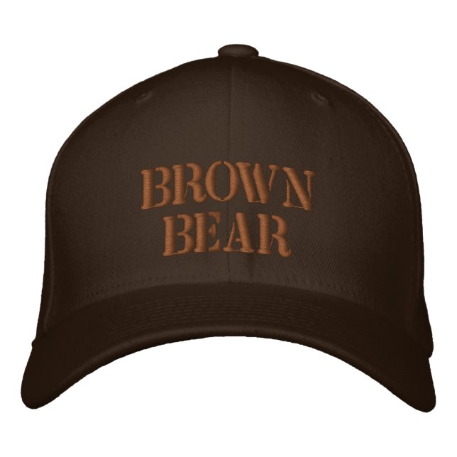 Gorra Bordada Oso marrón (Anverso)