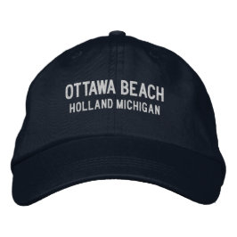 Gorra Bordada Ottawa Beach Michigan Embroidered Baseball Hat