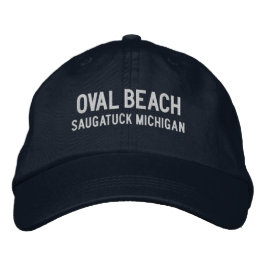 Gorra Bordada Oval Beach Michigan Embroidered Hat