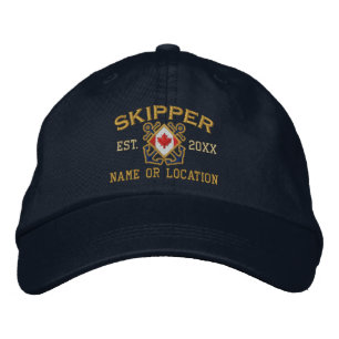 Gorra Bordada Pabellón canadiense nautical de navegante marítimo