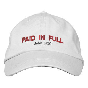 Gorra Bordada PAGADO EN rojo COMPLETO