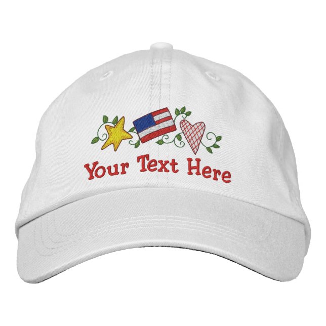 Gorra Bordada País Estados Unidos - Personalizar (Anverso)