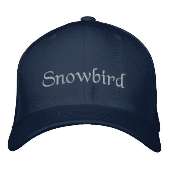 Gorra Bordada Pájaro de nieve (Anverso)