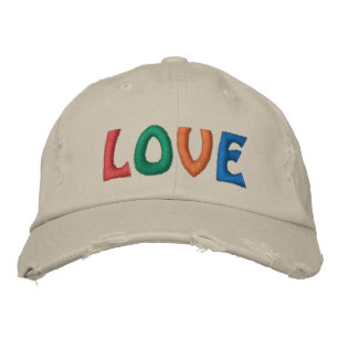 Gorra Bordada Palabra de color de amor