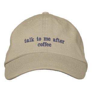Gorra Bordada pandilla de café sucio amo el café de la mañana em