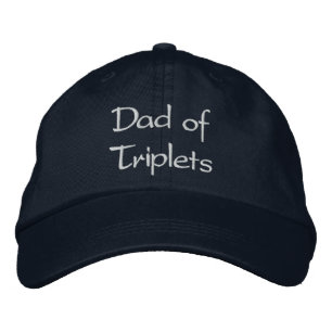 Gorra Bordada Papá de los Trillizos