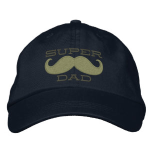 Gorra Bordada PAPÁ ESTUPENDO del bigote de Superdad