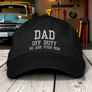 Gorra Bordada Papa Fuera de Servicio Regalo Divertido Para Él