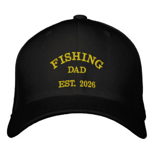 Gorra Bordada Papá Pescador Est. 2026   Diseño Bordado