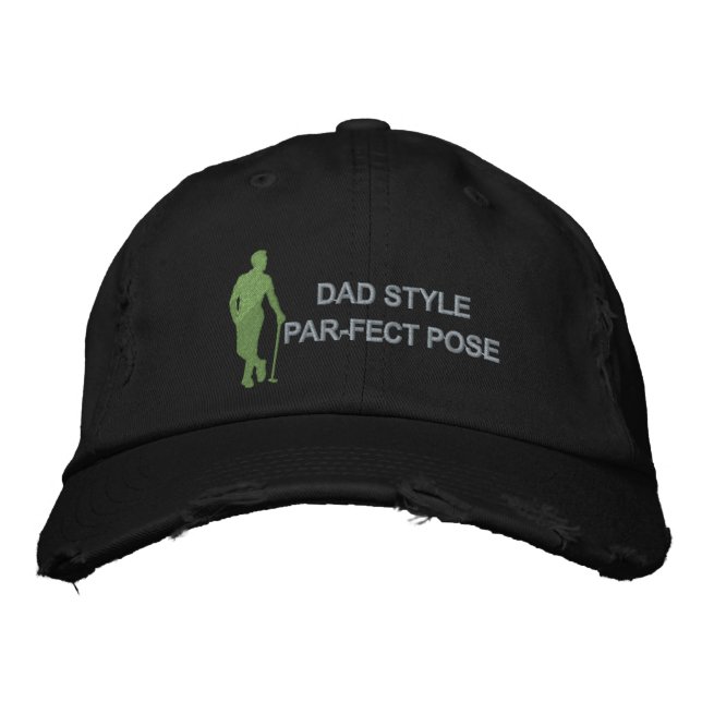 Gorra Bordada Papa Style Par-Fect Pose Golf Moderno (Anverso)
