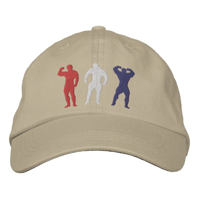 Gorra bordada para hombres culturistas (Anverso)