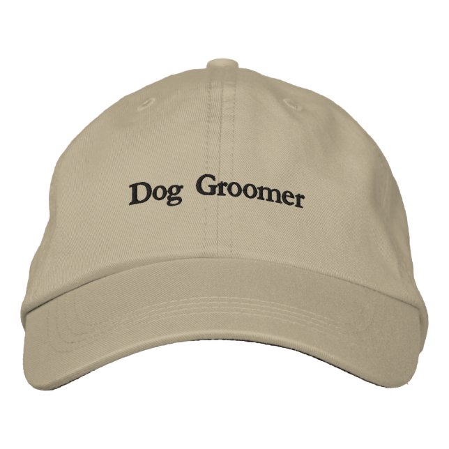 Gorra Bordada para Peluquero de Perros (Anverso)