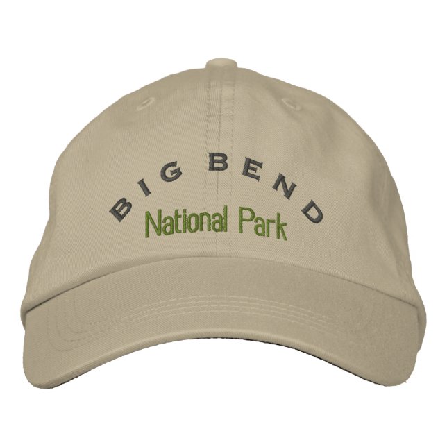 Gorra Bordada Parque nacional Big Bend (Anverso)