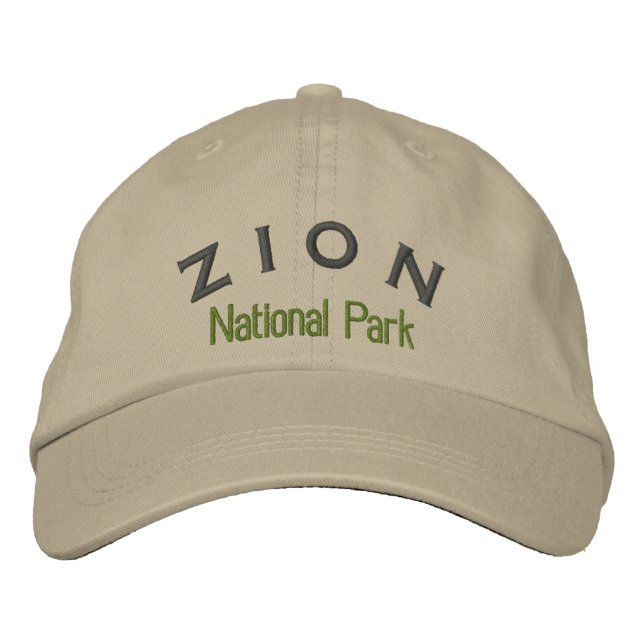 Gorra Bordada Parque nacional de Zion (Anverso)