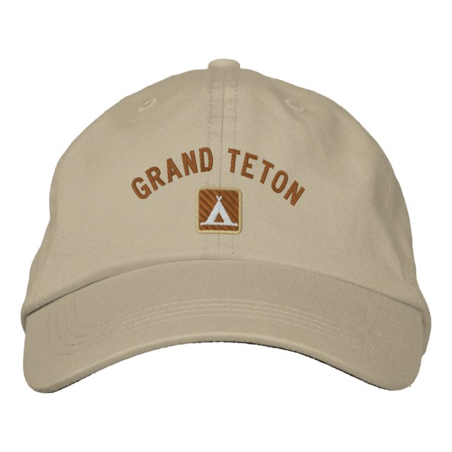 Gorra Bordada Parque nacional del Gran Tetón (Anverso)