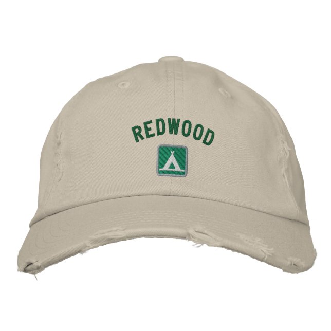 Gorra Bordada Parque nacional Redwood (Anverso)