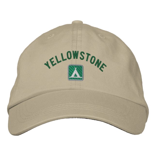 Gorra Bordada Parque nacional Yellowstone (Anverso)