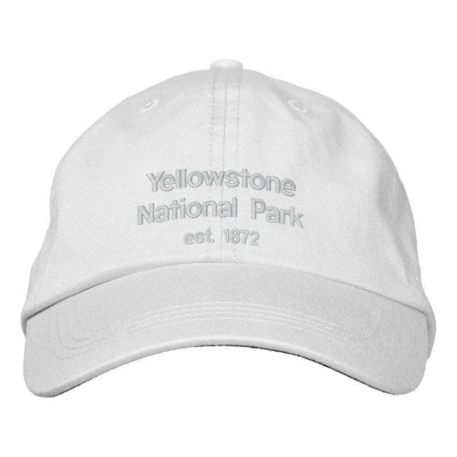 Gorra Bordada Parque nacional Yellowstone, est. 1872 (Anverso)