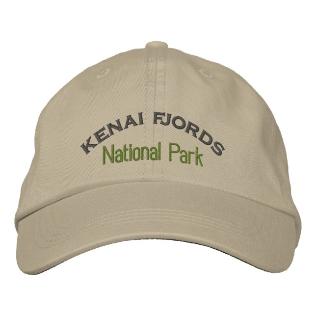 Gorra Bordada Parques nacionales de fiordos de Kenia (Anverso)