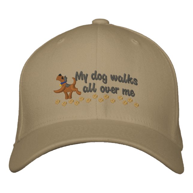 Gorra Bordada Paseo de perros (Anverso)