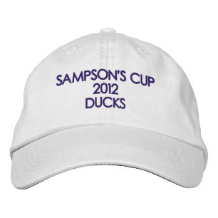 GORRA BORDADA PATO DE LA COPA DE SAMPSON 2012