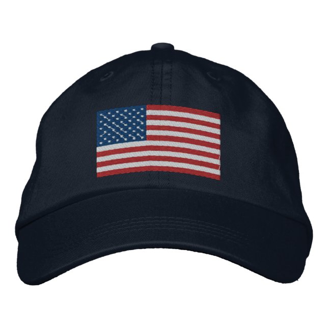 Gorra Bordada Patriótico de Estados Unidos (Anverso)