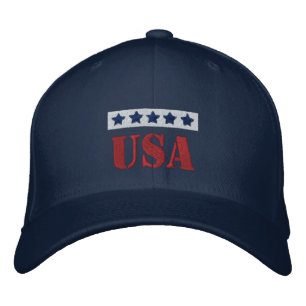 Gorra Bordada Patriótico de Estados Unidos